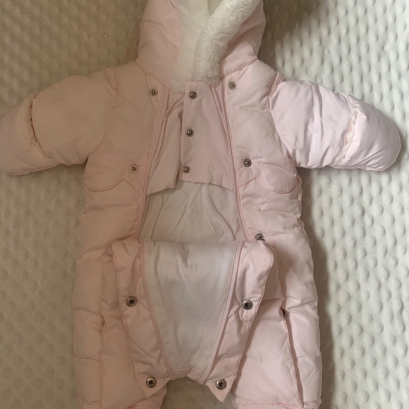 Jacadi Pink baby Snowsuit 1m 54cm - Picture 2 of 4